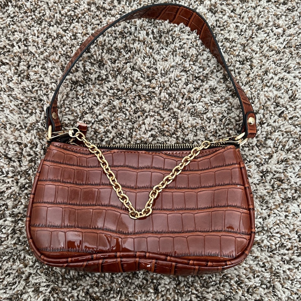 Y2k brown shoulder bag 🤎